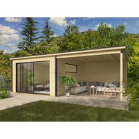 Fjordholz Holzgartenhaus Modell Poel-2-mit-Anbau | 4x4m Unkategorisiert online kaufen