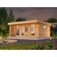 Modernes Fjordholz Holzgartenhaus mit Flachdach Modell | 6x4m Unkategorisiert online kaufen Modernes Fjordholz Holzgartenhaus mit Flachdach Modell | 6x4m Unkategorisiert online kaufen