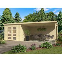 Pultdach Holzgartenhaus Modell Ella 28-A mit Anbau | 6x3m Unkategorisiert online kaufen Pultdach Holzgartenhaus Modell Ella 28-A mit Anbau | 6x3m Unkategorisiert online kaufen
