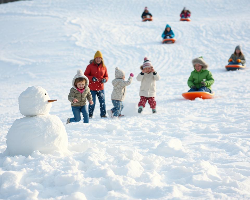 Bewegungsspiele im Winter