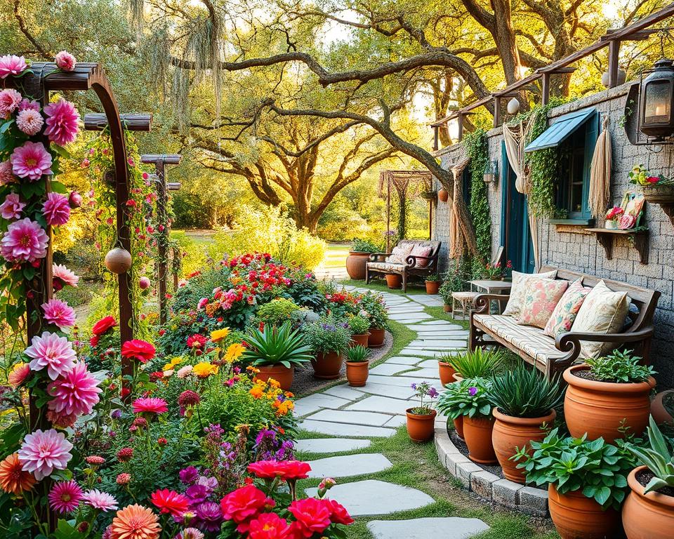 Boho-Garten Gestaltung