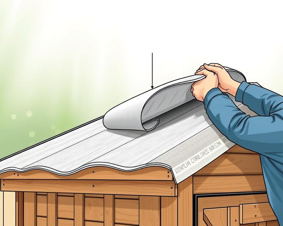 Dachpappe Verlegung Technik