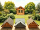 Holz-Gartenhaus Dacharten im Vergleich