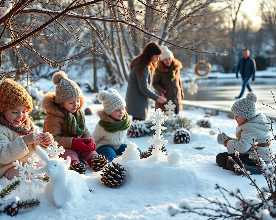 Kreative Bastel- und Naturspiele im Winter