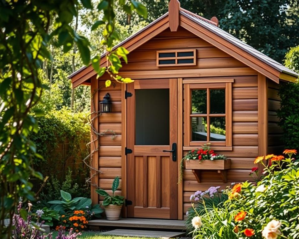 Kreative Farbkombinationen Gartenhaus