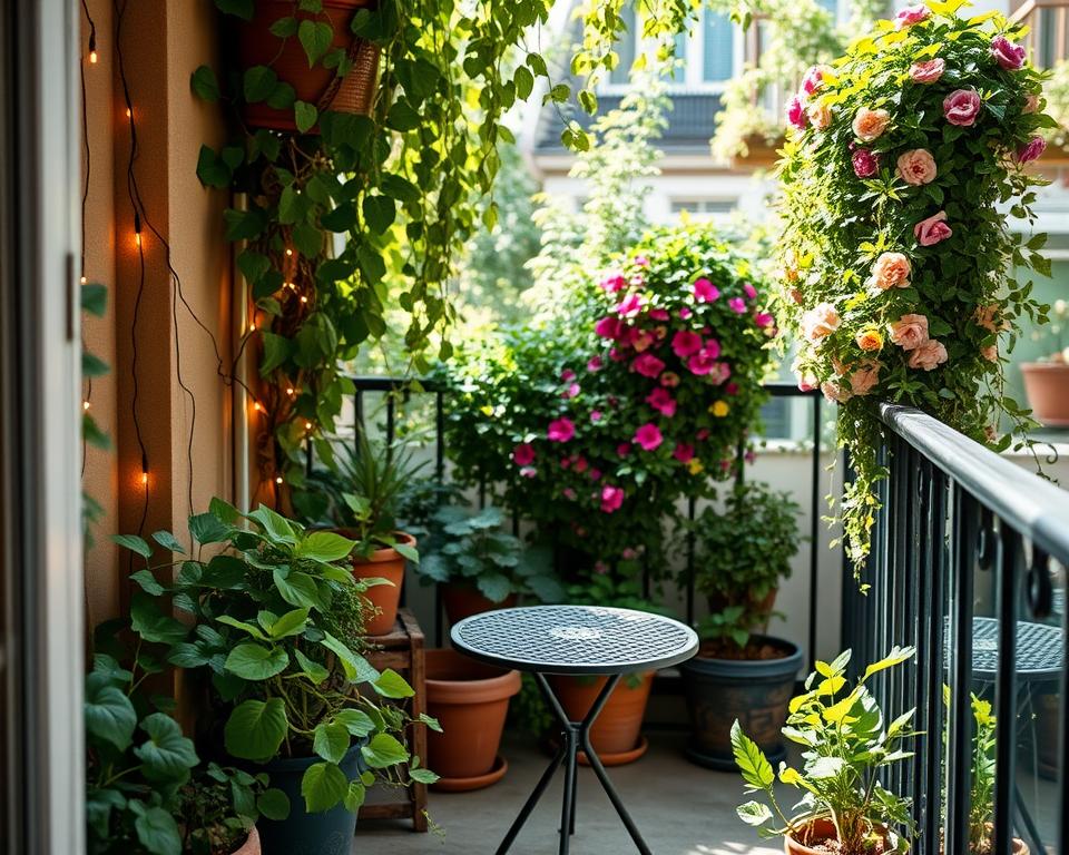 Kreative Nutzung kleiner Räume Balkon Garten