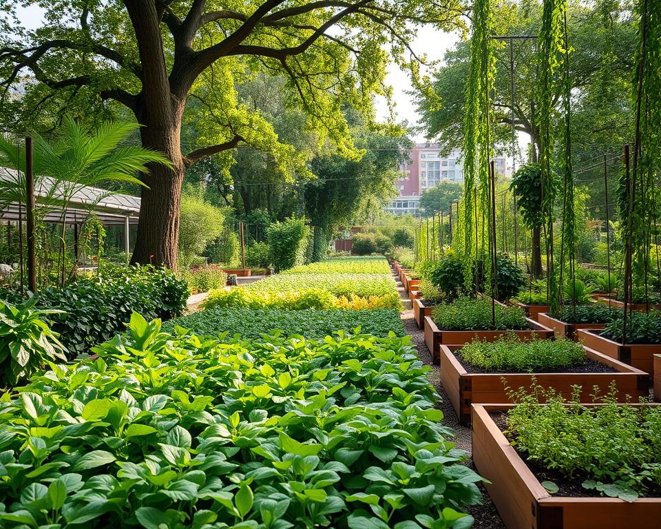 Nachhaltiger urbaner Gartenbau