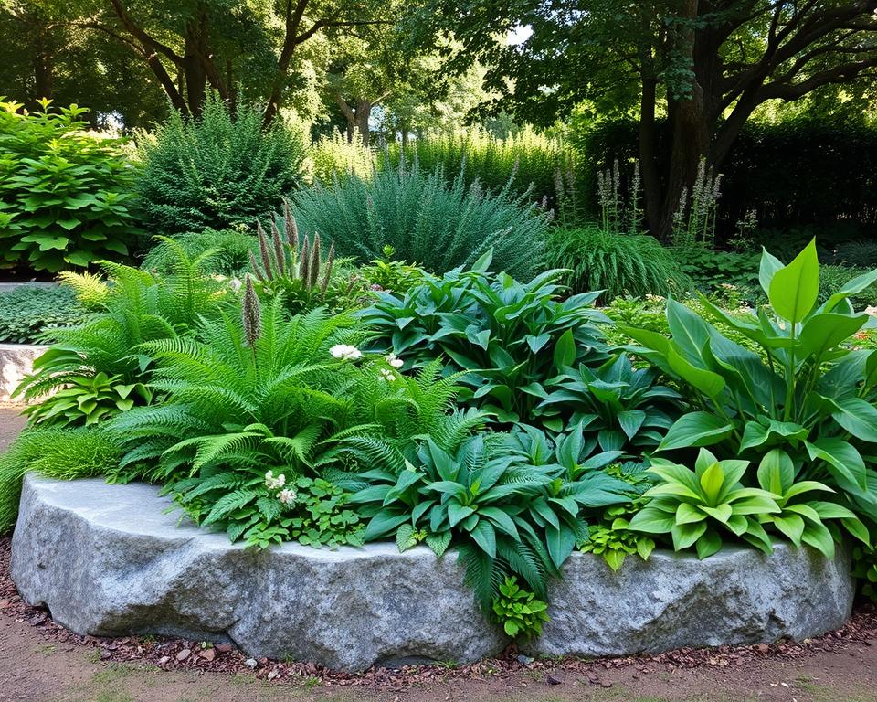 Pflanzsteine Halbschatten Schatten