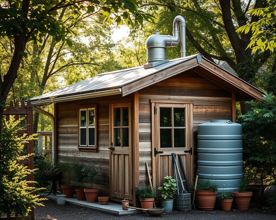Regenwassernutzung Gartenhaus