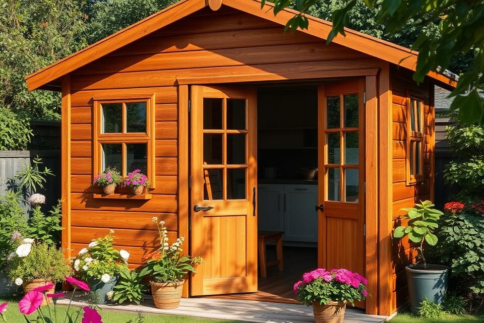 Ihre Traum-Gartenhaus-Farbe: Schöne Holz-Gartenhaus-Farbeideen