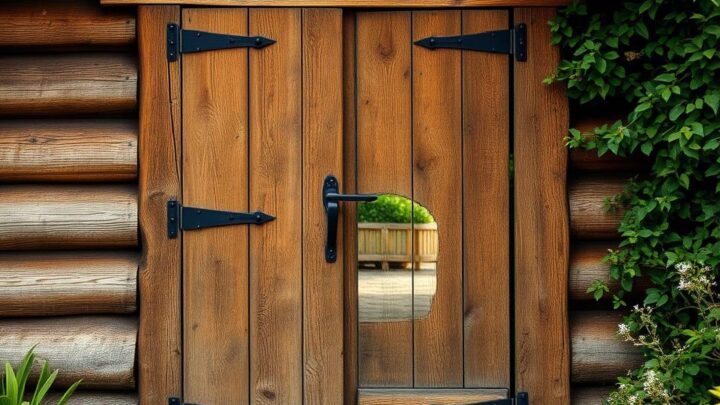 Tipps, um Türen für das Holz-Gartenhäuschen auszuwählen