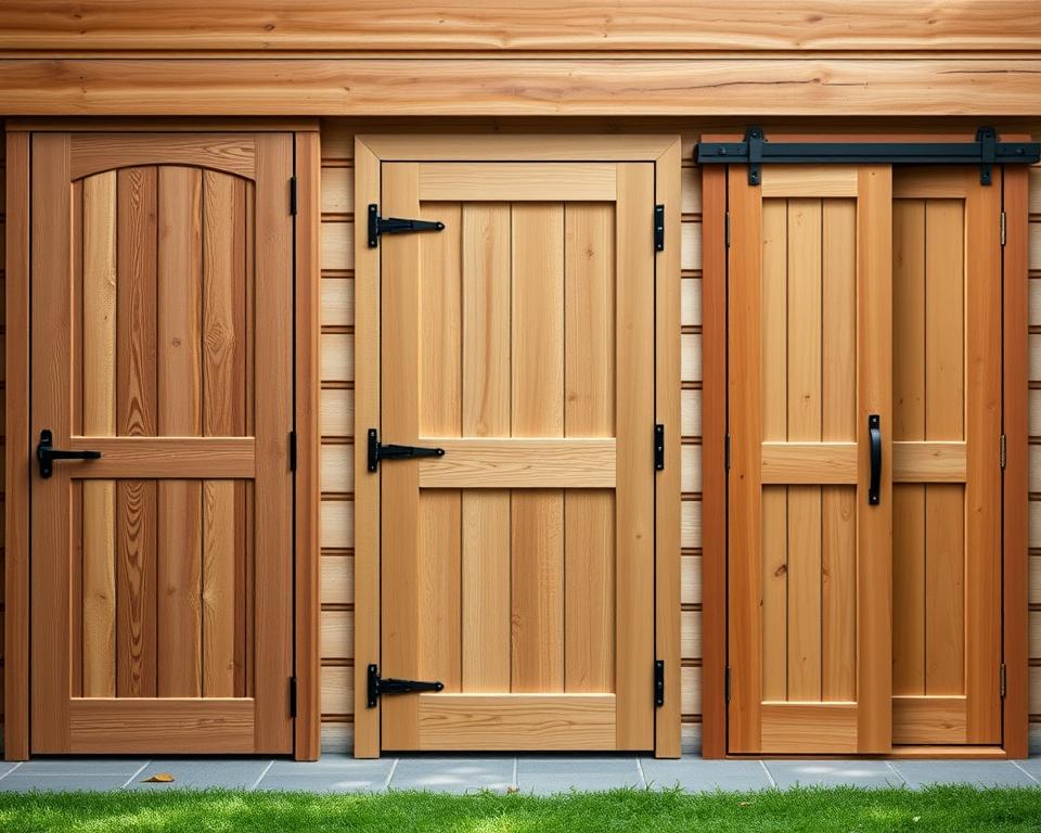 Vergleich Gartenhaustürtypen