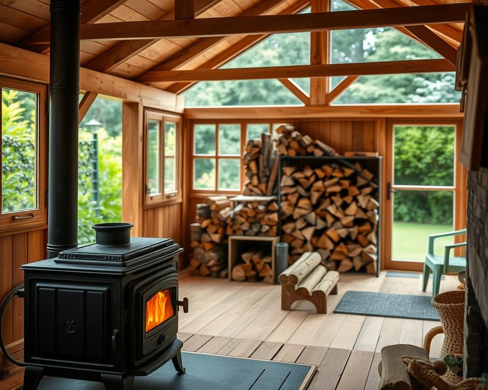 Vorteile Nachteile Holzofen Gartenhaus