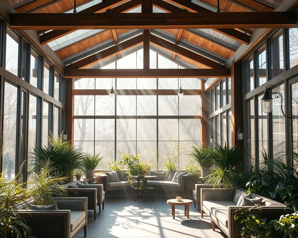 Wintergarten Licht Schatten