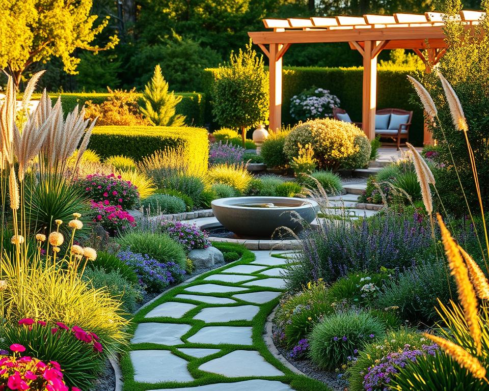 pflegeleichte gartengestaltung