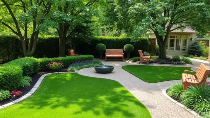 So gestalten Sie einen pflegeleichten großen Garten