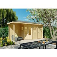 Fjordholz 5-Eck Holzgartenhaus Modell Evelyn 1E | 4x3m