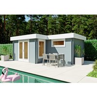 Fjordholz Flachdach Holzgartenhaus Modell Tobi 28 A | 6x4m