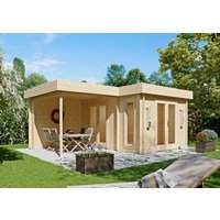 Fjordholz Flachdach Holzgartenhaus Modell Wendy 28 | 5x4m