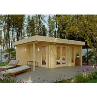 Fjordholz Flachdach Holzgartenhaus Modell Wanja 28 | 5x4m