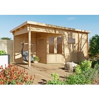 Fjordholz 5-Eck Holzgartenhaus Modell Leva 2E | 6x3m
