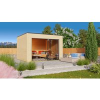 Fjordholz Holzgartenhaus Modell Q-BIC Alu 70 A | 4x4m