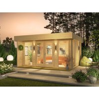 Fjordholz Holzgartenhaus mit Flachdach Modell Kubi Mid | 4x3m