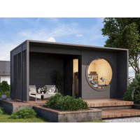 Fjordholz Holzgartenhaus Modell Office Box Größe XXS + | 3x3m