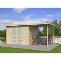 Gerätehaus Modell Umea 7,38 m² + 200 cm Anbau | 4x2m