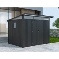 Metall Gerätehaus Modell Skylight 5,80 m² Anthrazi | 3x2m