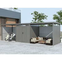 Metall Gerätehaus Modell Style 4,45 m² Spar-Set 4 | 3x2m