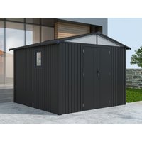 Metall Gerätehaus Modell Trend 7,56 m² Anthrazit | 3x2m