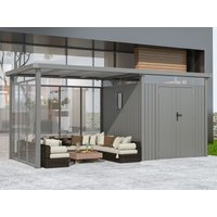 Metall Gerätehaus Modell Style 4,45 m² Spar-Set 5 | 4x3m