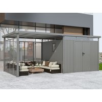 Metall Gerätehaus Modell Style 7,56 m² Spar-Set-5 | 4x3m