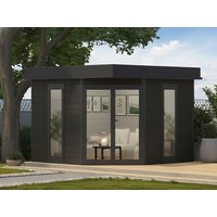 WPC 5-Eck Holzgartenhaus Modell Style Modern | 4x3m