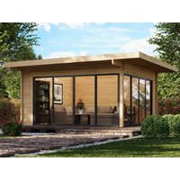 Fjordholz Holzgartenhaus Modell Office IsoSlide 10 | 5x5m