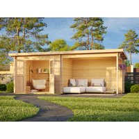 Fjordholz Pultdach Holzgartenhaus Modell Ezra 2J farbl
