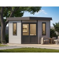 WPC 5-Eck Holzgartenhaus Modell Style Classic | 3x3m