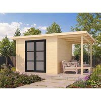 Fjordholz Holzgartenhaus Modell Alu Line 28-B | 3x3m
