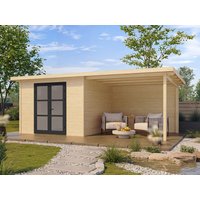 Fjordholz Holzgartenhaus Modell Alu Line 28-C | 3x3m