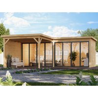 Fjordholz Holzgartenhaus Modell Office IsoSlide 9 VD | 6x3m