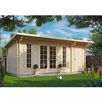 Fjordholz Holzgartenhaus Modell Jacob 44 C mit Abstell | 5x3m
