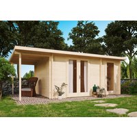 Fjordholz Holzgartenhaus Modell Carin 44 C +SD | 6x3m