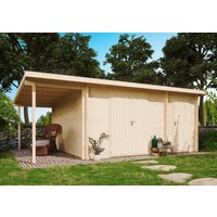 Fjordholz Holzgartenhaus Modell Carin 44 D + SD | 6x4m