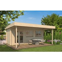 Fjordholz Holzgartenhaus Modell Kurt 44 B mit Vordach | 6x4m