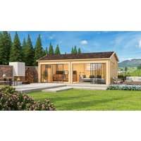 Fjordholz Holzgartenhaus Alu Concept Jara 44 B | 6x4m