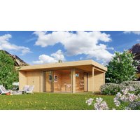 Fjordholz Holzgartenhaus Alu Concept Relax 44 C | 6x4m