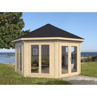 Gartenpavillon Modell Modern 12 m² mit 4 Fenstern | 4x3m