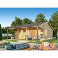 Fjordholz Satteldach Holzgartenhaus Modell Mikka 70 B | 8x6m