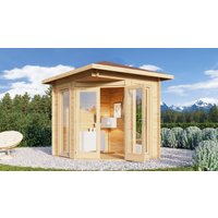 Fjordholz Holzgartenhaus Modell Nina 44 D | 3x3m